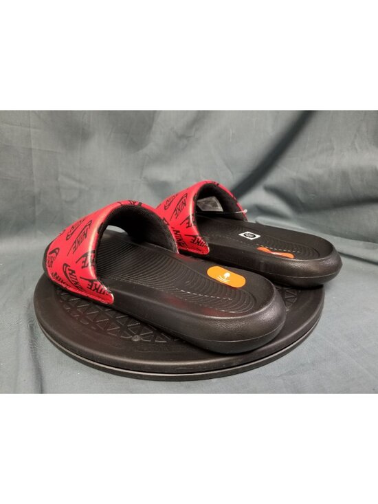 Nike Victori One Slides CN9678 601 Red Logo Print Men\'s Size 8 NEW WITH TAGS!